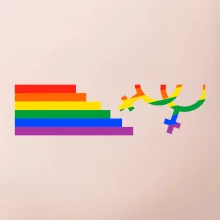 Lesby symbol duha