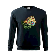 Kůň barevný s listy