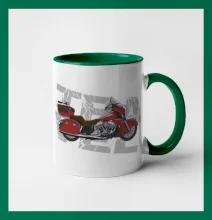 Cestovní motorka Amerika červená