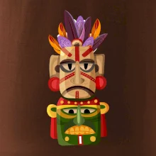 Mayové maska s peřím