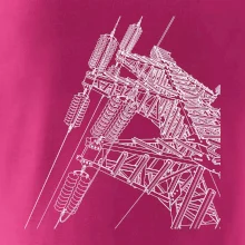 Nákres stožáru vysokého napětí