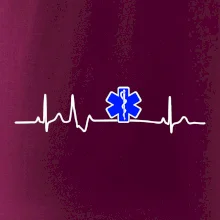 EKG rescue modrá hvězda