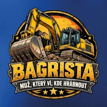 Bagrista muž který ví kde hrábnout