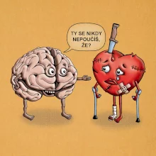 Mozek a srdce - poučení (Hana-creative)