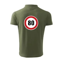 Dopravní značka - omezení rychlosti 80