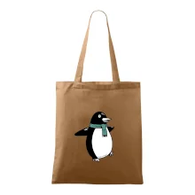 Tučňák se zelenou šálou