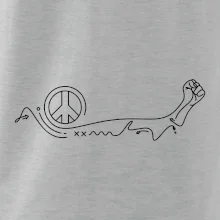 Pěst a symbol míru