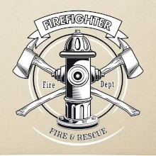 Firefighter logo Fire and rescue