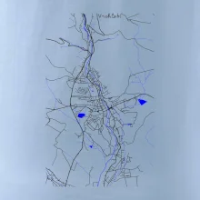 Vrchlabí - Mapa s vodními toky