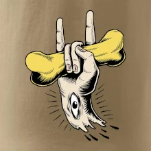 Rocková ruka kost a oko