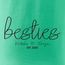 Párové mikiny - Besties Jména a rok