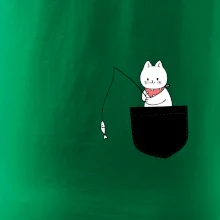 Kočka s rybou v kapse