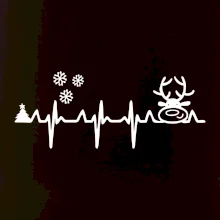 EKG Vánoce Vločky a sob