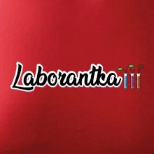 Laborantka a zkumavky