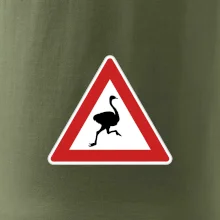 Dopravní značka - Pozor pštros