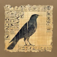 Egyptské hieroglyfy pták