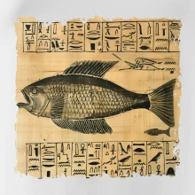 Egyptské hieroglyfy ryba Egyptské hieroglyfy ryba