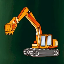 Bagr bez nápisu oranžový