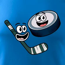 Parové triko - Puk a hokejka