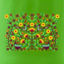 Folklor - barevně kvetiny obdélník