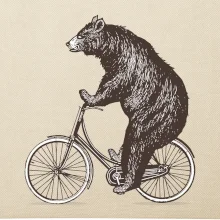 Medvěd na kole