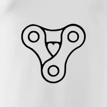 Cyklo srdce řetěz trojúhelník