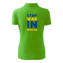 Barevný nápis Stop war in ukraine
