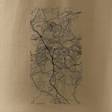 Černobílá mapa Liberec