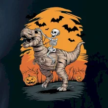Halloween - dinosaurus a kostra