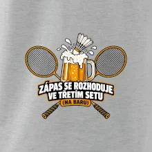 Badminton třetí set na baru