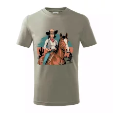 Cowgirl vintage na koni