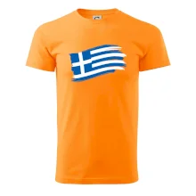 Řecko vlajka - štětkou