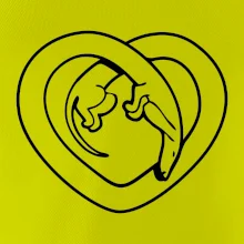 Jezevčík srdce - obrys