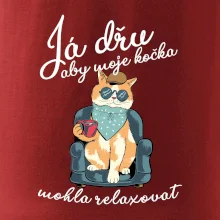 Já dřu, aby moje kočka mohla relaxovat