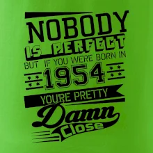 Nobody is perfect - 1954