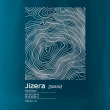Jizera - vrstevnice v obdélníku
