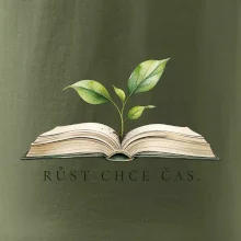 Růst chce čas rostlina v knize