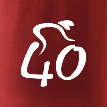 Cyklista slaví čtyřicítku (40)