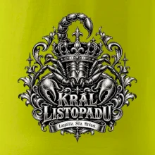 Král listopadu královský štír a koruna