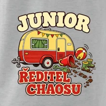 Junior ředitel chaosu dětský rodinný karavan