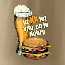 Pivo a burger vím co je dobrý