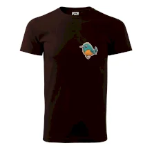 Ptáček kreslený na prsu