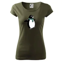 Tučňák se zelenou šálou