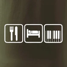 Eat sleep piano v řadě