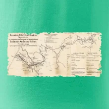 Mapa Báňské dráhy z Moravské Ostravy do Doubravy