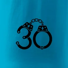 Narozeninové tričko pro policajta - pouta 30