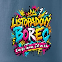 Listopadový borec barevné graffiti a energie