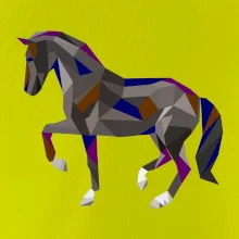 Kůň geometrie barevný