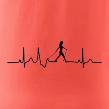 EKG nordic walking žena