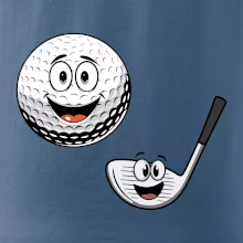Parové triko - Golfová hůl a míček
